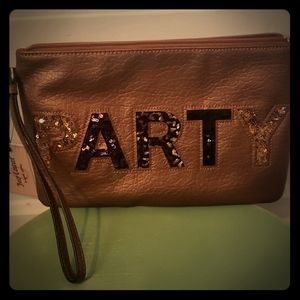 NWT Juicy Couture Leather Party Wristlet